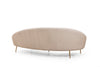 Asir Divano 3 posti in velluto Eses II Beige