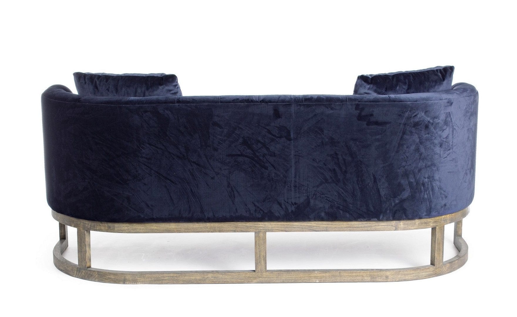 Bizzotto Divano 3 posti in velluto Midway Blu