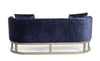 Bizzotto Divano 3 posti in velluto Midway Blu
