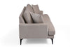 Asir Divano 3 posti in velluto Papira Beige