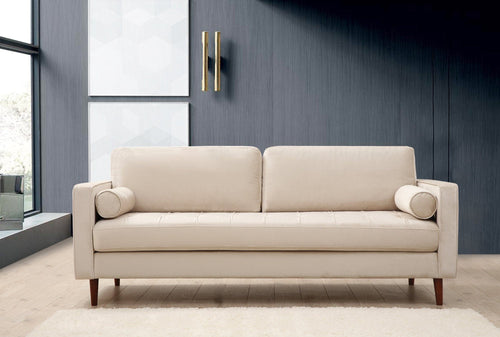 Asir Divano 3 posti in velluto Rome Beige