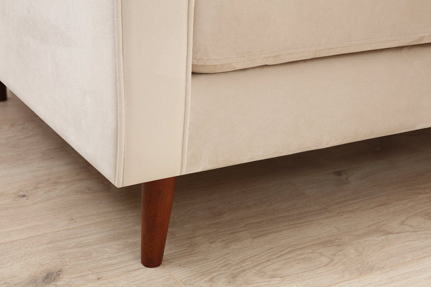 Asir Divano 3 posti in velluto Rome Beige