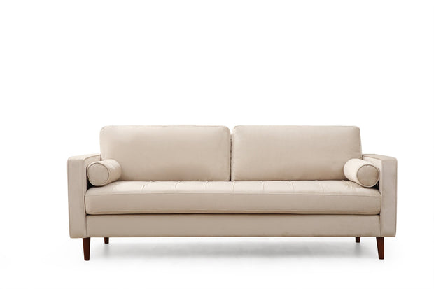 Asir Divano 3 posti in velluto Rome Beige
