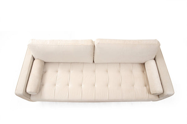 Asir Divano 3 posti in velluto Rome Beige