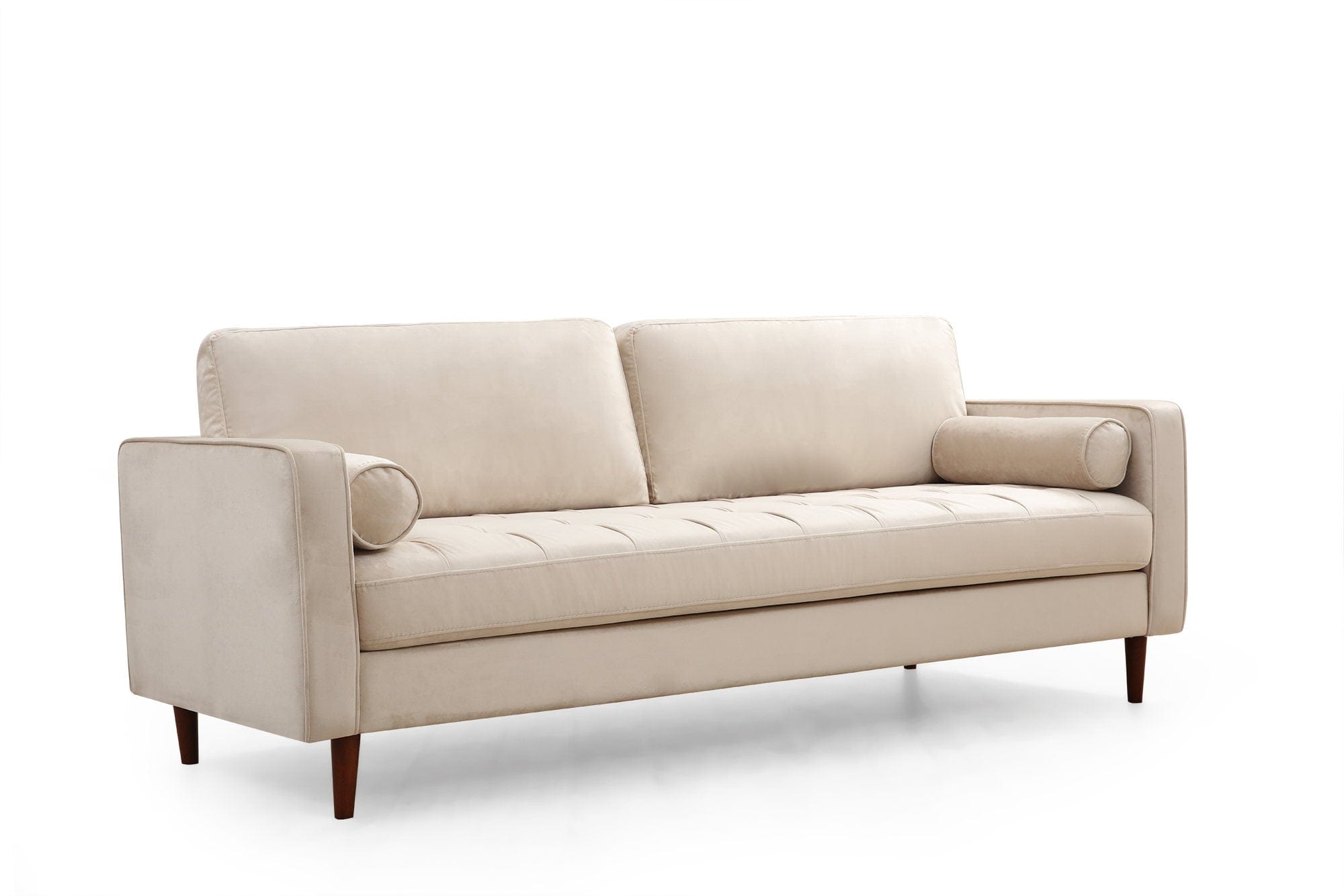 Asir Divano 3 posti in velluto Rome Beige