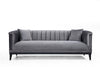 Asir Divano 3 posti in velluto Trendy Grigio