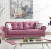 Serhat Divano allungabile con contenitore, 3 posti Mito Pink K1, l242xL96xH85 cm