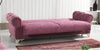 Serhat Divano allungabile con contenitore, 3 posti Mito Pink K1, l242xL96xH85 cm