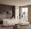Asir Divano Angolare a destro 3 posti in tessuto Cady 3 Beige