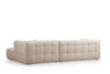Asir Divano Angolare a destro 3 posti in tessuto Cady 3 Beige