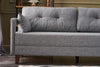 Asir Divano Angolare a destro 3 posti in tessuto Comfort Grigio