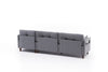 Asir Divano Angolare a destro 3 posti in tessuto Comfort Grigio