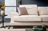 Asir Divano Angolare a destro 3 posti in tessuto Frido Beige