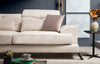 Asir Divano Angolare a destro 3 posti in tessuto Frido Beige