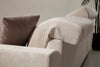 Asir Divano Angolare a destro 3 posti in tessuto Frido Beige