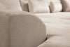 Asir Divano Angolare a destro 3 posti in tessuto Frido Beige