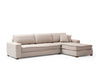 Asir Divano Angolare a destro 3 posti in tessuto Lena Beige