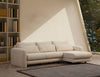 Asir Divano Angolare a destro 3 posti in tessuto Lily Beige