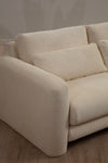 Asir Divano Angolare a destro 3 posti in tessuto Lily Beige