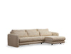 Asir Divano Angolare a destro 3 posti in tessuto Lily Beige