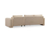 Asir Divano Angolare a destro 3 posti in tessuto Lily Beige