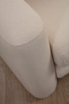 Asir Divano Angolare a destro 3 posti in tessuto Lily Crema