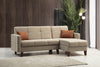Asir Divano Angolare a destro 3 posti in tessuto Polya Beige