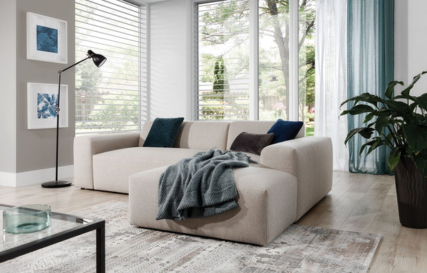 Divano Angolare a destro 3 posti Zeustron L Beige (1)