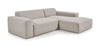 Divano Angolare a destro 3 posti Zeustron L Beige (3)