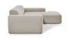 Divano Angolare a destro 3 posti Zeustron L Beige (4)