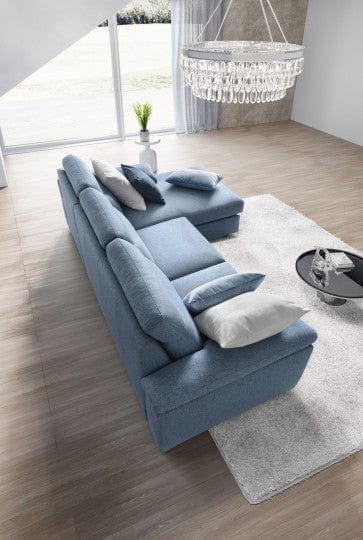 LeComfort Divano Angolare a destro 4 posti Calig Blu