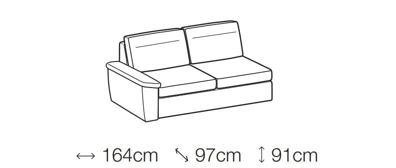 LeComfort Divano Angolare a destro 4 posti Calig Blu
