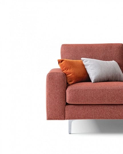 LeComfort Divano Angolare a destro 4 posti Cassandis Ruggine