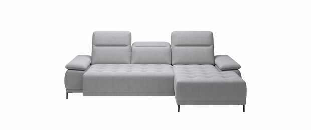 Wersal Divano Angolare a destro 4 posti Fire Mini Grigio