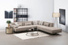 Asir Divano Angolare a destro 4 posti in tessuto Bentley Beige