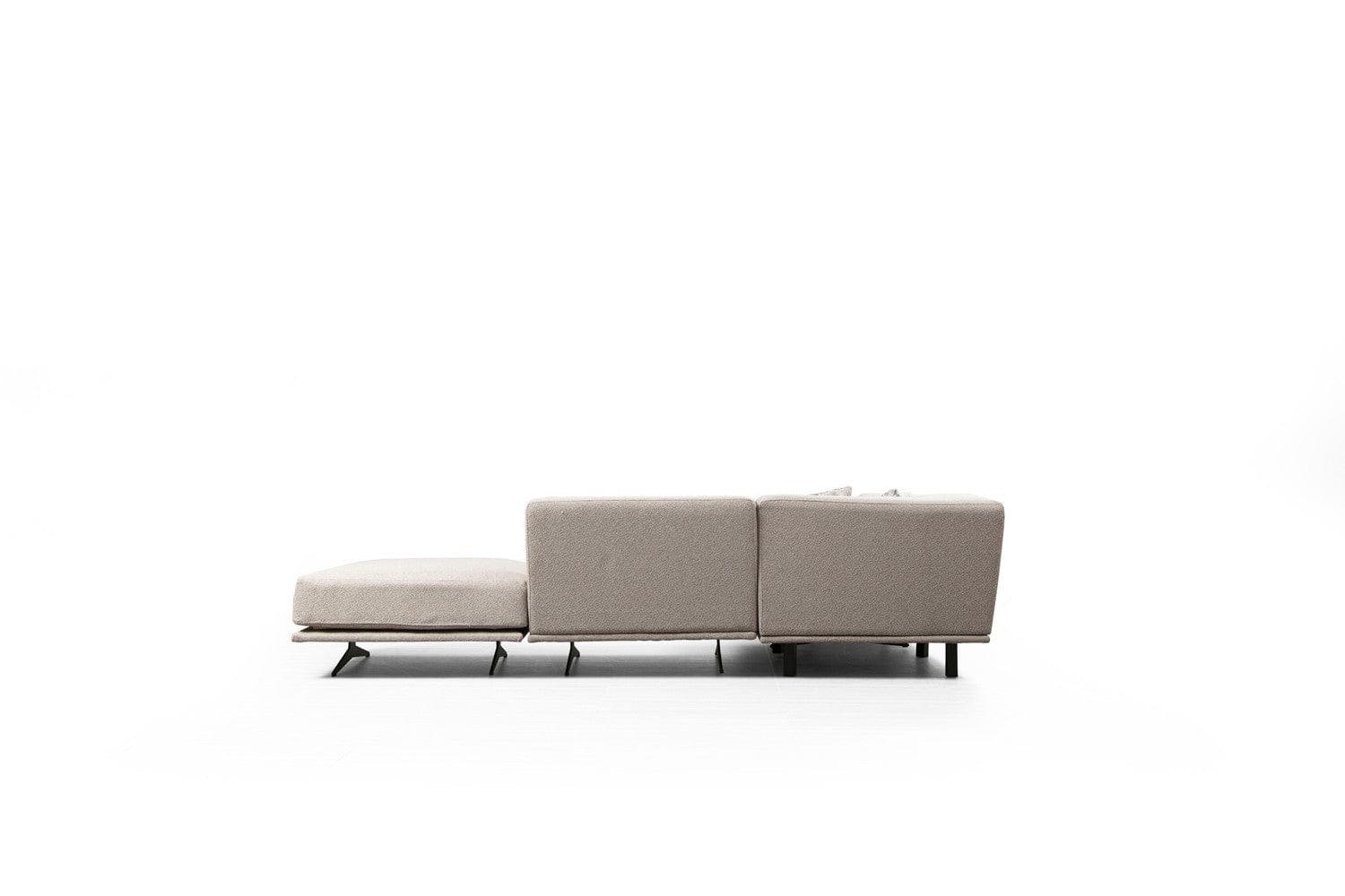 Asir Divano Angolare a destro 4 posti in tessuto Bentley Beige