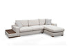 Asir Divano Angolare a destro 4 posti in tessuto Loop 19 Beige