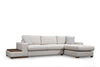 Asir Divano Angolare a destro 4 posti in tessuto Loop 19 Beige