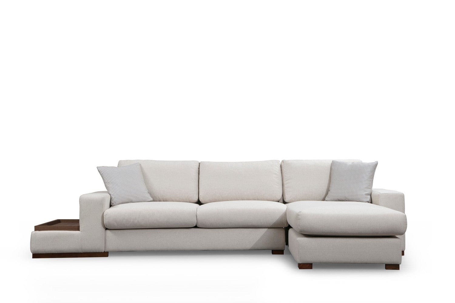 Asir Divano Angolare a destro 4 posti in tessuto Loop 19 Beige