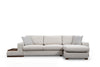 Asir Divano Angolare a destro 4 posti in tessuto Loop 19 Beige