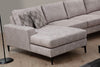 Asir Divano Angolare a destro 4 posti in tessuto Porto Beige