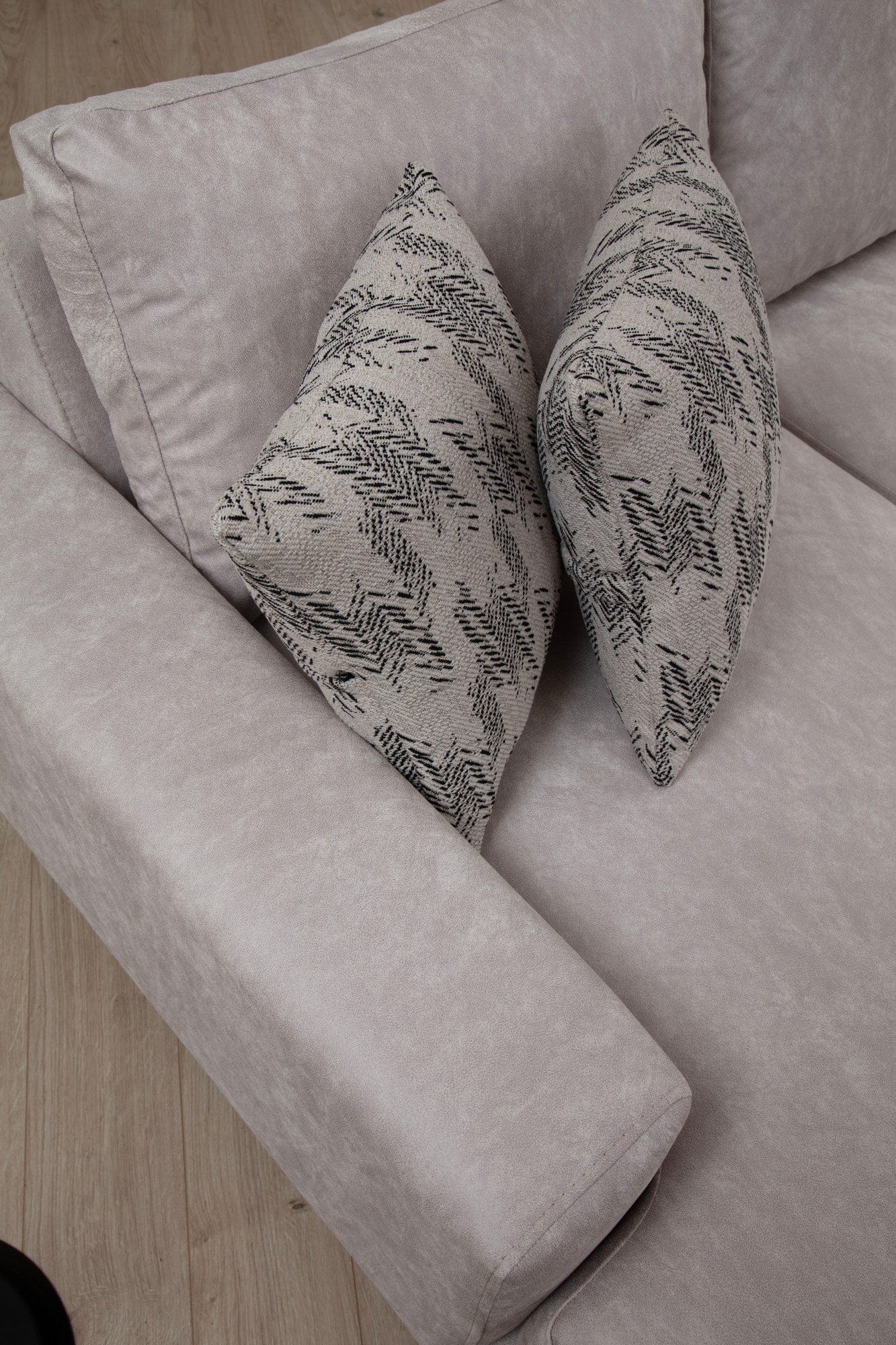 Asir Divano Angolare a destro 4 posti in tessuto Porto Beige