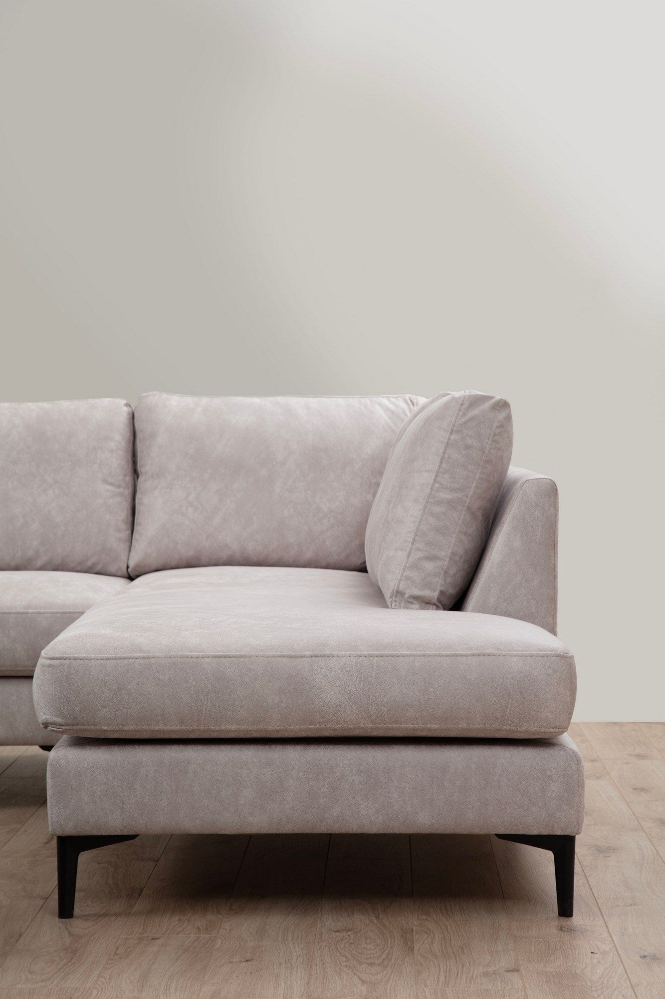 Asir Divano Angolare a destro 4 posti in tessuto Porto Beige