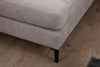 Asir Divano Angolare a destro 4 posti in tessuto Porto Beige