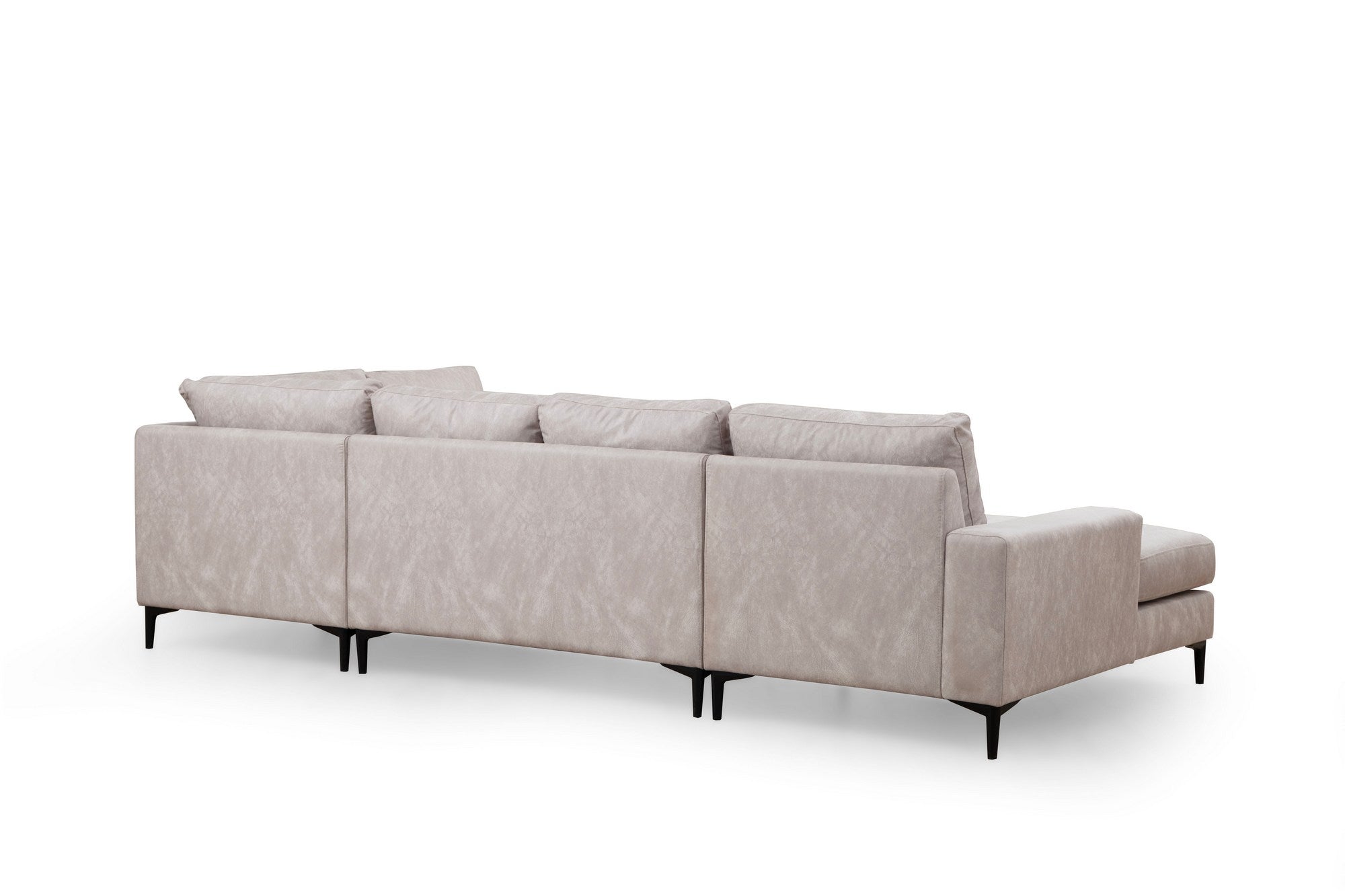 Asir Divano Angolare a destro 4 posti in tessuto Porto Beige