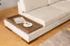 Asir Divano Angolare a destro 4 posti in velluto Tulip Beige