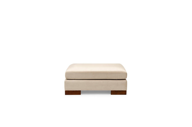 Asir Divano Angolare a destro 4 posti in velluto Tulip Beige
