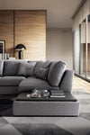 LeComfort Divano Angolare a destro 4 posti Magy Grigio