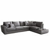 LeComfort Divano Angolare a destro 4 posti Magy Grigio