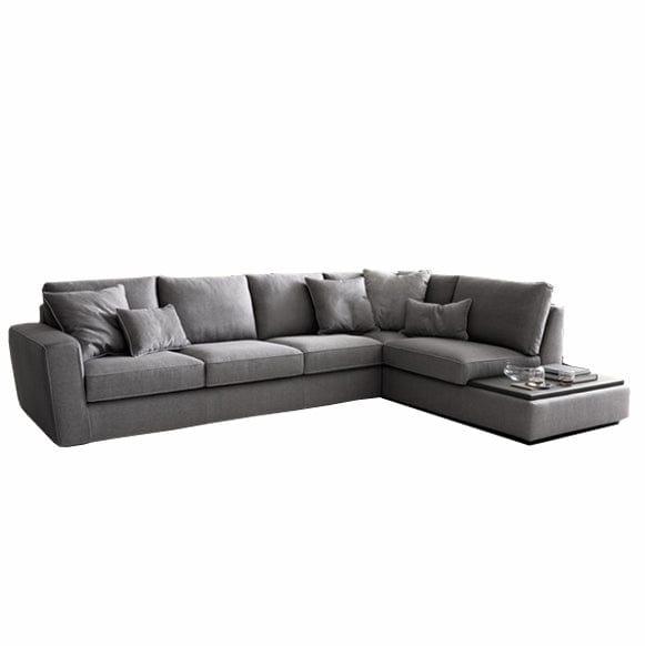 LeComfort Divano Angolare a destro 4 posti Magy Grigio